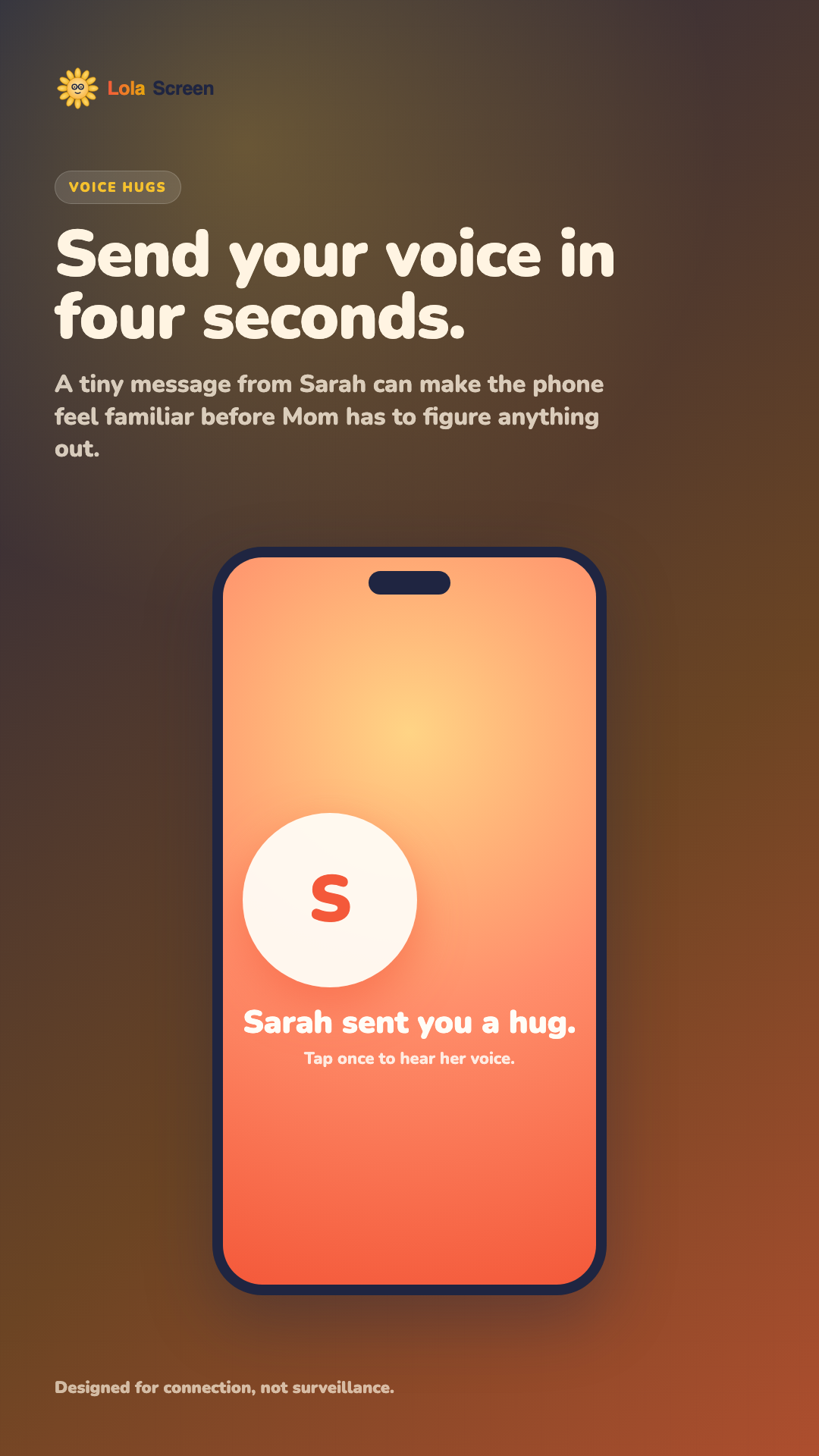 LolaScreen voice hug screenshot